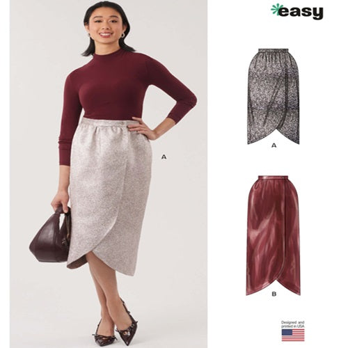 NEW LOOK Sewing Pattern 6813 - Ladies Wrap Skirt in Two Lengths