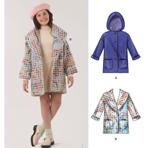 NEW LOOK Sewing Pattern 6819 - Girls’ Lined Coats