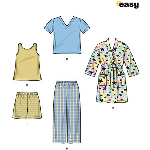NEW LOOK Sewing Pattern 6820 - Children’s Loungewear