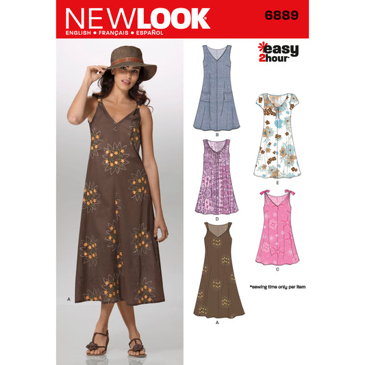6889  - Ladies Pullover Dresses