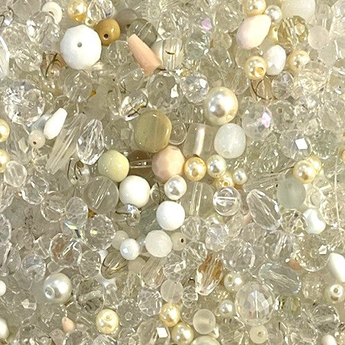 50g Glass Bead Mixes - 80 to 100 Pieces - Size 4mm to 12mm - 12 Colours