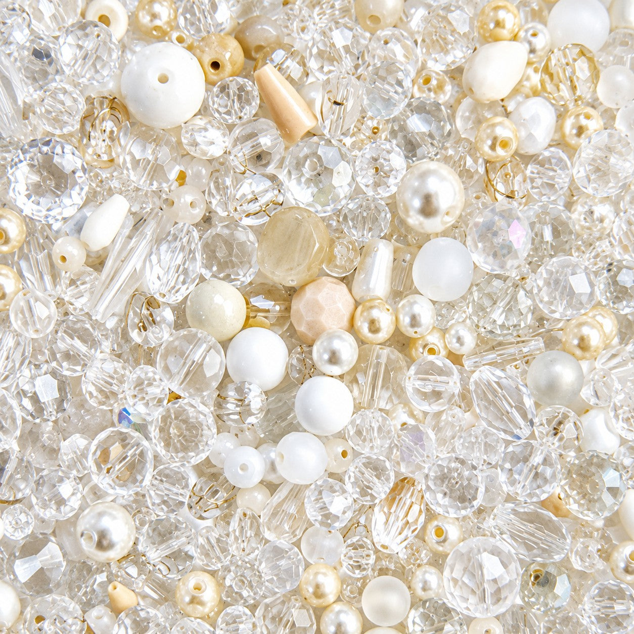 50g Glass Bead Mixes - 80 to 100 Pieces - Size 4mm to 12mm - 11 Colours