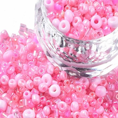Glass Bugle & Seed Bead Mixes - 20g - Choose Your Colour