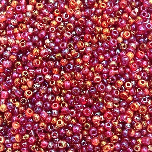 Glass Seed Beads - 3mm 8/0 - Rainbow - 20g approx 500 pieces