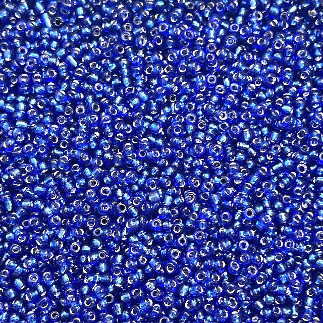 Glass Seed Beads - 2mm 11/0 - Silver Lined - 20g approx 1300 pieces