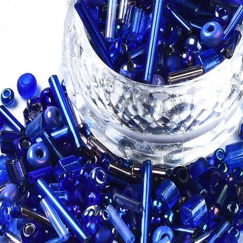 Glass Bugle & Seed Bead Mixes - 20g - Choose Your Colour