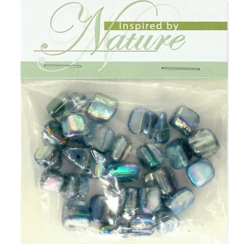 Shell Small Cube Beads - 48 Pieces