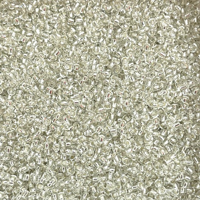 Glass Seed Beads - 2mm 11/0 - Silver Lined - 20g approx 1300 pieces