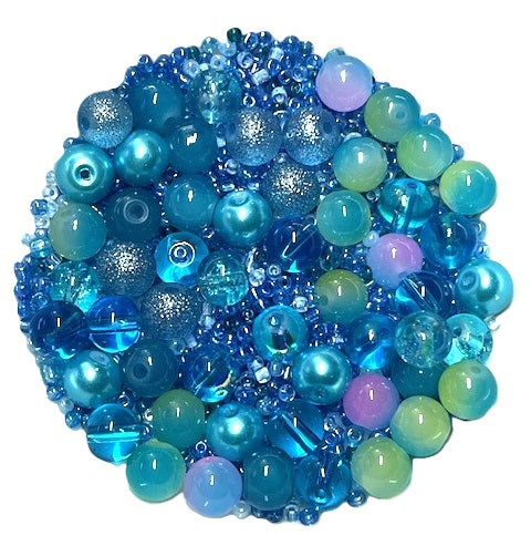 Glass Beads - Mystical Mixes - 50g - 1300+ Pieces - 10 Colours