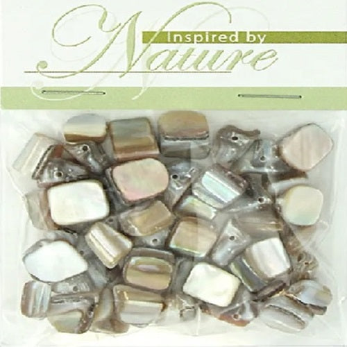 Shell Small Cube Beads - 48 Pieces