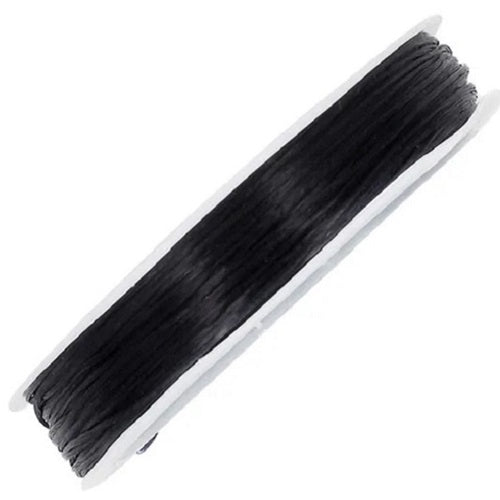 Elastic Stretchy Cord - Black or White 20mts