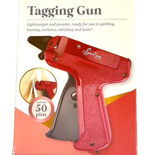 Price Tag Tagging Gun + 50 Plastic Tag Pins - For Clothes & Other Material Products