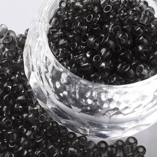 Glass Seed Beads - 2mm 11/0 - Transparent - 20g approx 1300 pieces