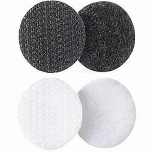 Velcro® Brand Adhesive Dots - Black or White - 10 Sets - 16mm