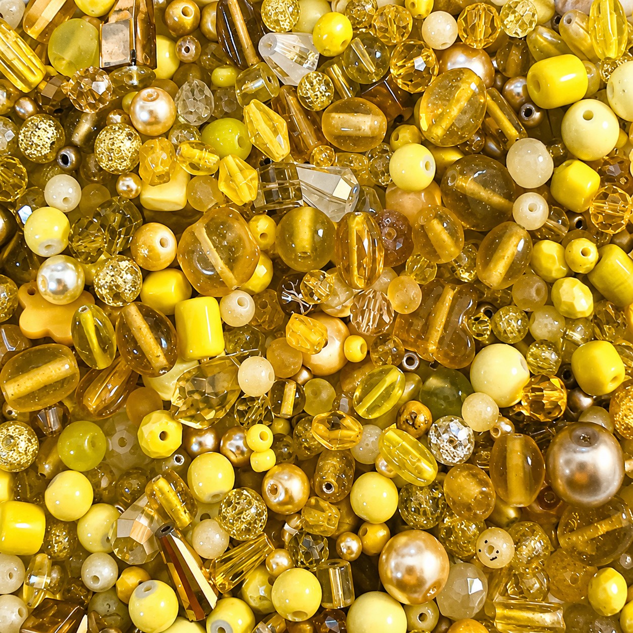 50g Glass Bead Mixes - 80 to 100 Pieces - Size 4mm to 12mm - 11 Colours