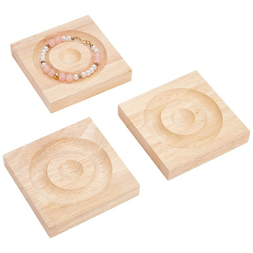 Jewellery Making Wooden Bracelet Bead Board - 95mm