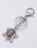 Keyring - Tortoise - Silver - Stainless Steel