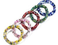 Glass Beaded Crochet Stretch Bracelets