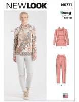 6771  - Ladies Knit Top & Trousers