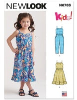 6783 - Children Girls Dress & Jumpsuit